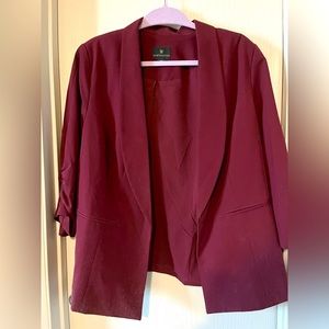 Burgundy Blazer